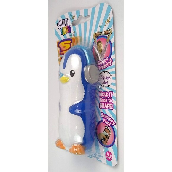 Penguin Squishy Ping Stretcharoos Figure Toy Bettertoyz Squeezable Squish Bird - Picture 3 of 16